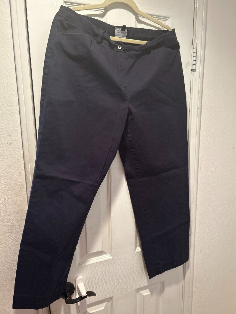 Jones New York Signature Women's Strech Pants Navy Size 16